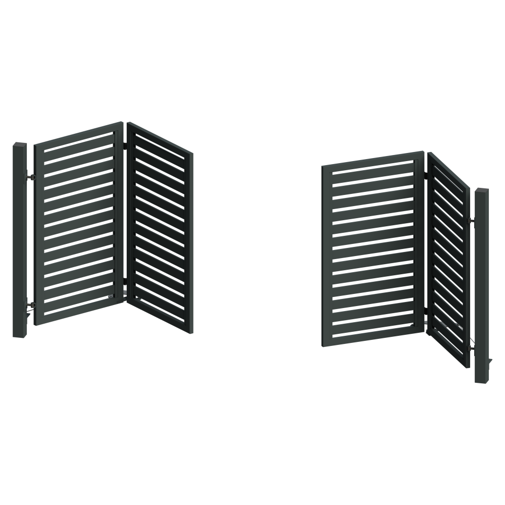 Brama harmonijkowa (łamana)